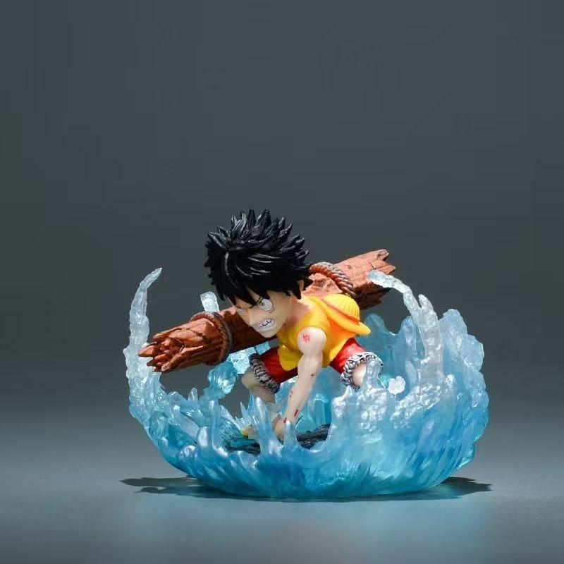 One Piece Anime Figure Top Decisive Battle Monkey D Luffy Battle Figure Scene PVC Action Statue Model Toy Dolls Birthday Gifts