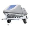 Jet Ski Cover, 3200-3420 Mm Trailerable Waterproof PWC Cover, Heavy-duty 600D Marine Grade PU Oxford Fabric, UV Resistant Seadoo Cover with Buckle