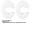 2/4Pcs Children Safety Door Block C-Shaped Design Anti-Slip Strips Multi-Functional Door Stop Easy