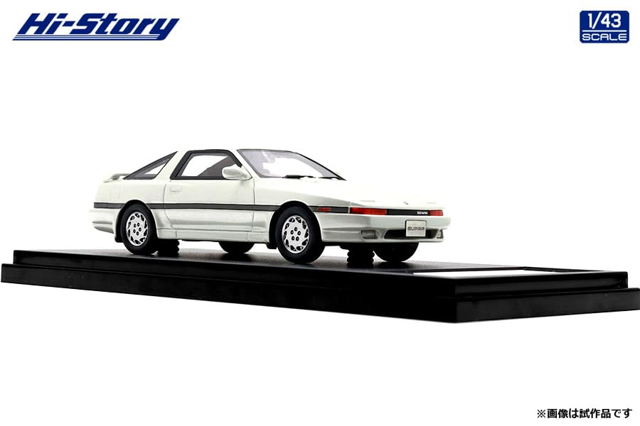 Hi Story Toyota Supra TURBO LIMITED White Pearl Glimmer Ferdig produkt 1/43 3.0GT (1987)