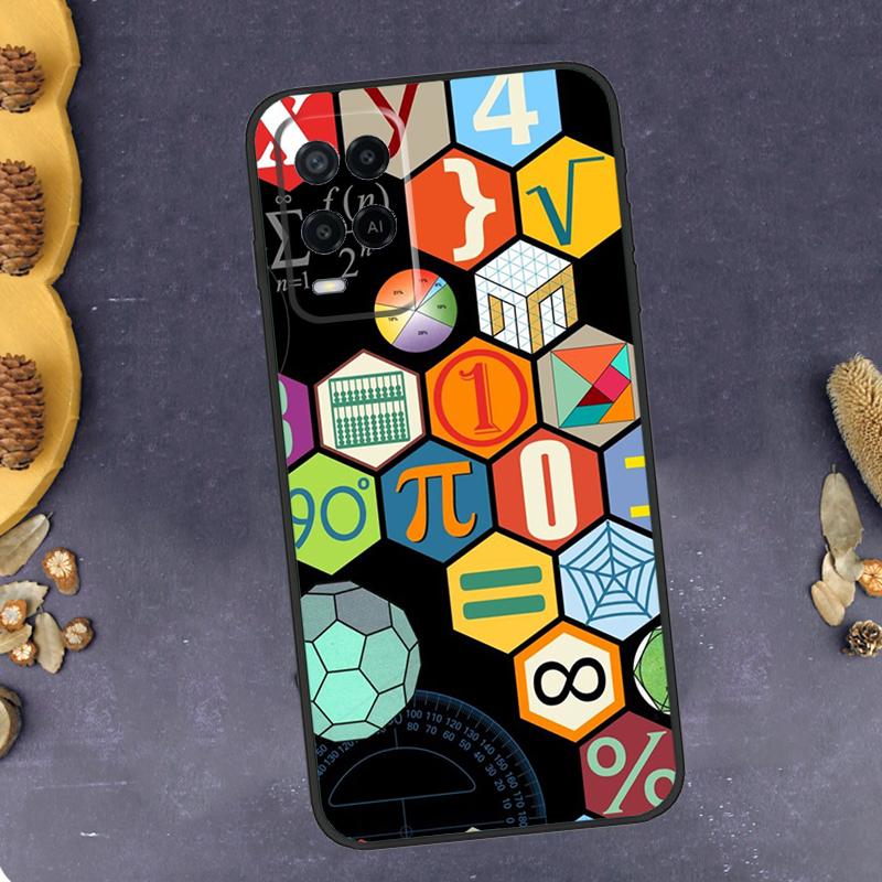 Math Formula Pi Phone Case For Oppo A94 A74 A54 A15 A18 A38 A58 A78 A98 A40 A60 A80 A16 A76 A96 A57S A17 A77