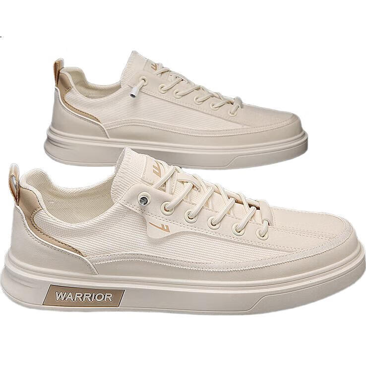 Huili Men's Breathable Sneakers, 2026 Summer New Style Versatile Mesh Thin Casual Shoes, White/gray, Size 39