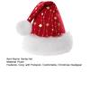 Căciulă de Moș Crăciun Stea Aurie Căciulă Roșie de Crăciun cu Pompom Alb Pufos Căciulă Pufoasă de Crăciun pentru Adunare Festivă Petrecere de Crăciun Anul Nou