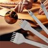 Aug. Lacing Stitching Chisel Set DIY Leather Craft Tool 4Mm Diamond Hole Punches For Leather 1/2/4/6 Prong Perforate Sew Tools