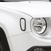 Front Side Fender Light Lamp Cover Trim Bezels For Jeep Renegade 2016- Black