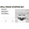 6/12Pcs Accessories for Stanley Cup 1.0 2.0 40oz/ 30oz Tumbler Silicone Spill Proof Stopper Set Straw Cap Leak Stopper