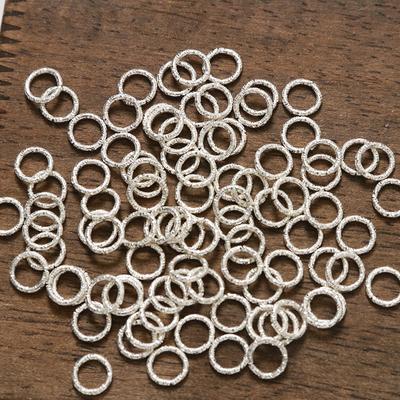 20Pcs 8Mm Small Silver Ring Closed Ring Diy Hand-Made Key Chain Bracelet Connecting Ring Hanging Ring Material