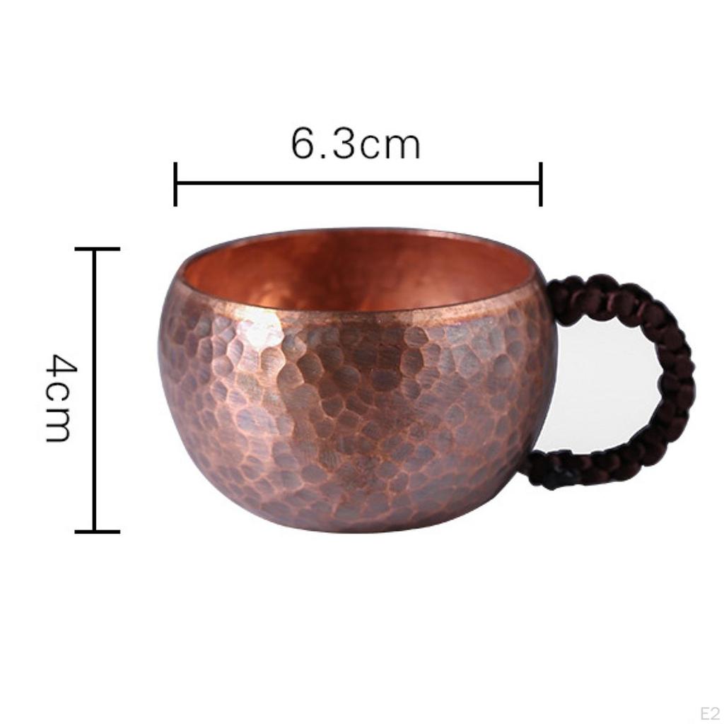 Caneca de cobre turca Chá 90ml Tradicional Kungfu Bar Retro Design Cozinha Moscow Mules