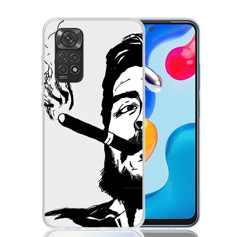 

Che Guevara Cigarett Phone Case For Xiaomi Redmi Note 15 14 13 12S 12 Pro Plus 11S 11E 11 11T 10S 10 Art Soft Pattern Cover Redm Note 14 Pro Plus