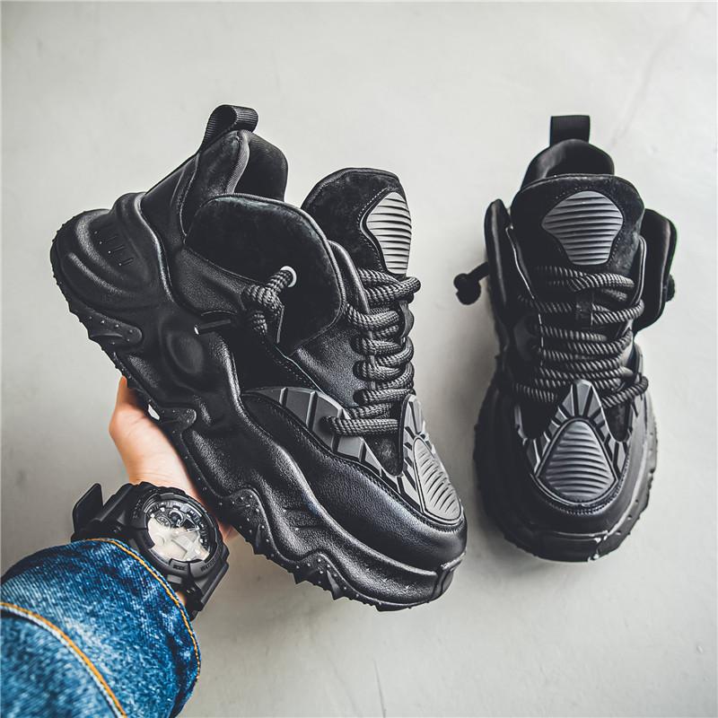 

Footwear Comfort Outdoor Anti Slip Walking Round Shoelaces Designer Men Shoes Spring Sneakers Male Fashion Youth Tide Man Casual 39 чёрный