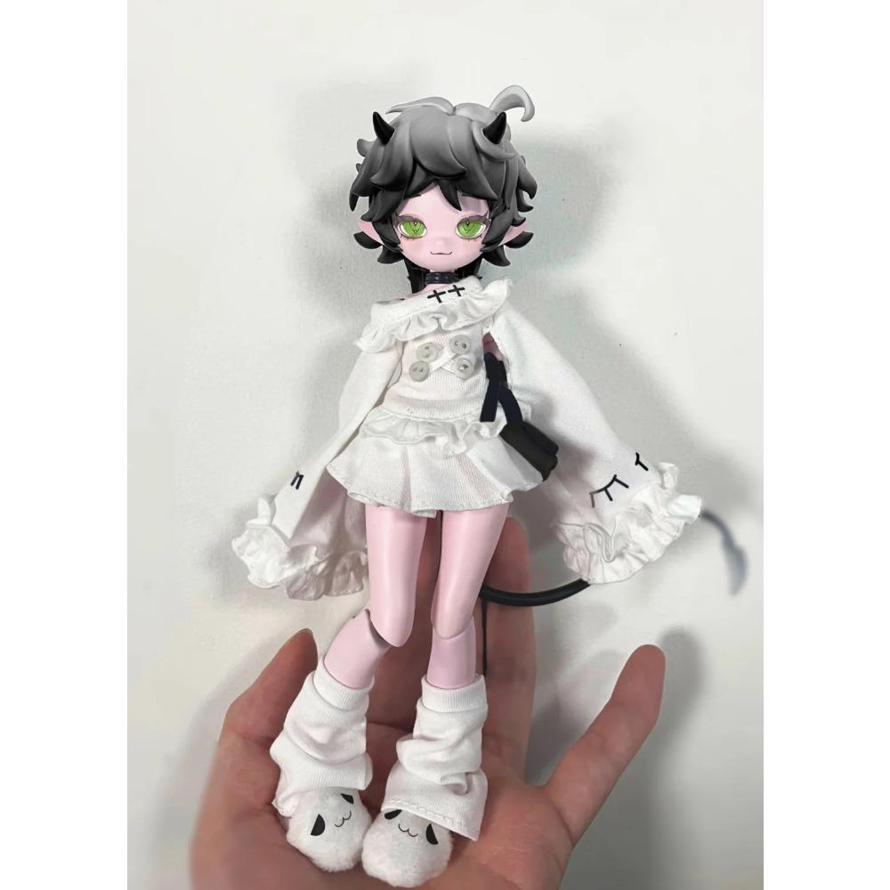 In Stock Genuine 1/8 BJD Devil's Horns Movable Doll Blind Box Ornament Figurine Doll Cute Figurine Birthday Gift Decoration