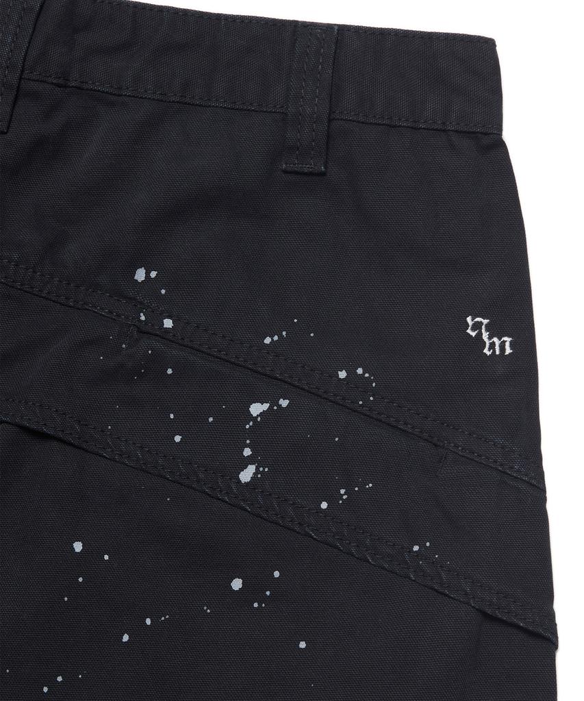 Nomaenyueol Painted Double Knee Pants - Washed Black
