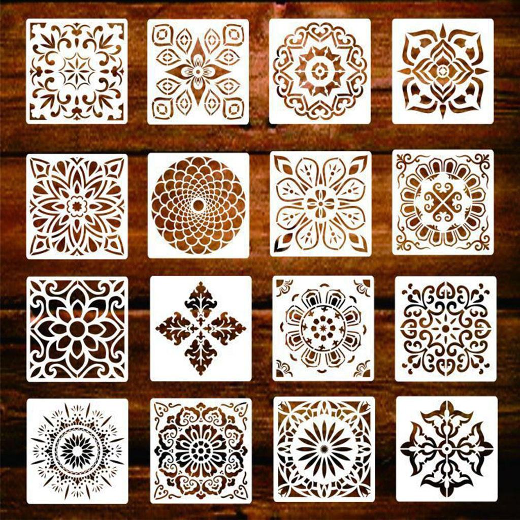 

Mandala Painting Stencil Templates Large Reusable Plastic Set for Wall Decoration Crafts Scrapbooking and Art Projects