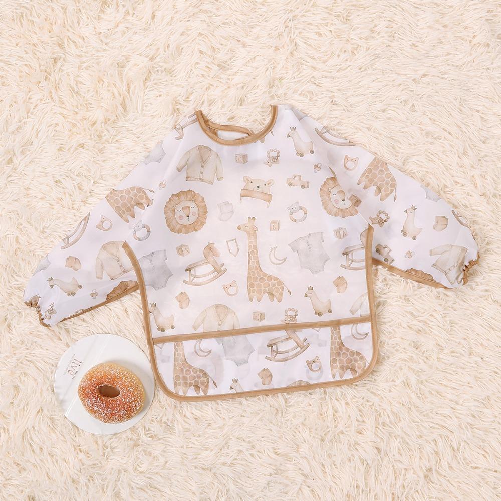 Cute Baby Feeding Bibs Cartoon Patterns Children Bibs For Self Feeding Baby 0-3 Year