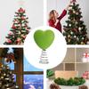 Valentines Tree Topper 3D Heart Shape Velvet Romantic Decoration Flocked Tree Topper For Holiday Christmas Daily Home Indoor