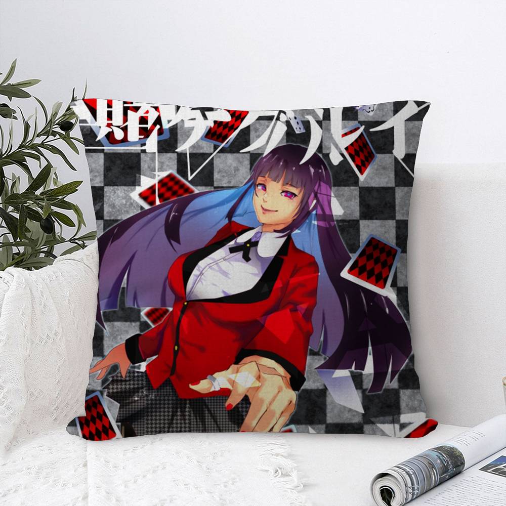 Японская манга Kakegurui Офисная Подушка Наволочка Автомобильная Наволочка на Подушку 45X45СМ Наволочка на Подушку для Поясницы Наволочка на Подушку Дивана 30cmx30cm