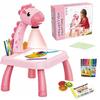 Dinosaur Drawing Study Table Projector Board 24 Patterns 12 Markers