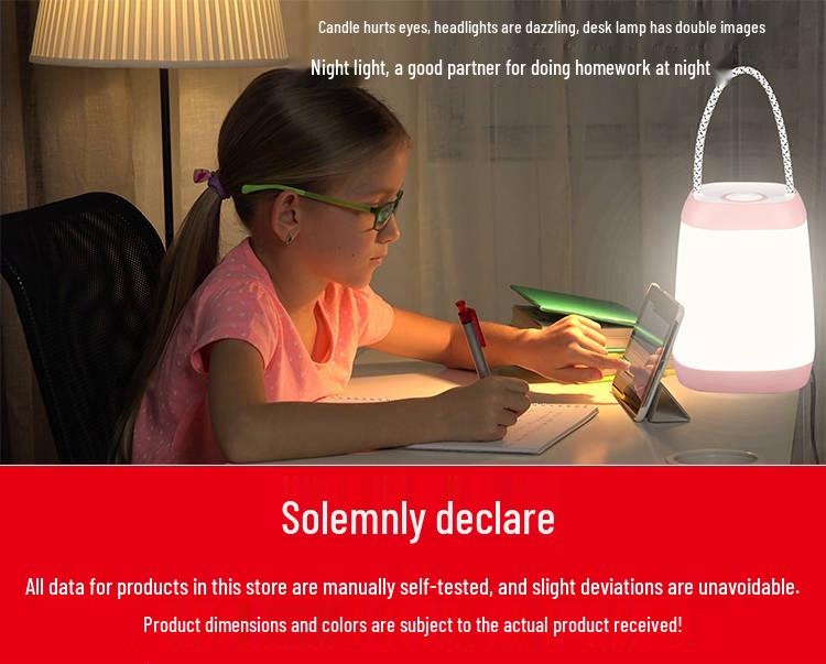 Portable LED Camping Lantern - Outdoor Tent & Campsite Light, Small Hanging/Household Night & Atmosphere Light