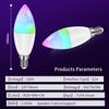 Tuya Wifi Led Bulb E14 220V Smart Life Candle Light with RF 2.4G Remote Group Control Alexa Google SmartThings Dimmable RGB Lamp