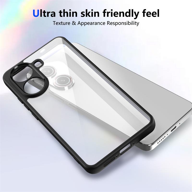 For Xiaomi Poco X7 Pro 5G Case Plating Silicone Bumper Shockproof Clear Back Cover Hard Matte Case for Xiaomi Poco X7 Pro 5G