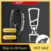 DJR5   New For Mercedes Benz PC Carbon Fiber Car Key Rings For Mercedes Benz AMG A B C E Class GLS GLA GLC CLS CLA W204 W212 W176 Car K