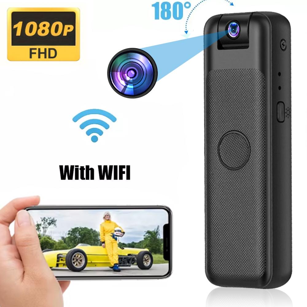 HD 1080P Mini Camera Portable Small 180°Digital Video Recorder Police BodyCam Infrared Night Vision Video Surveillance Camcorder