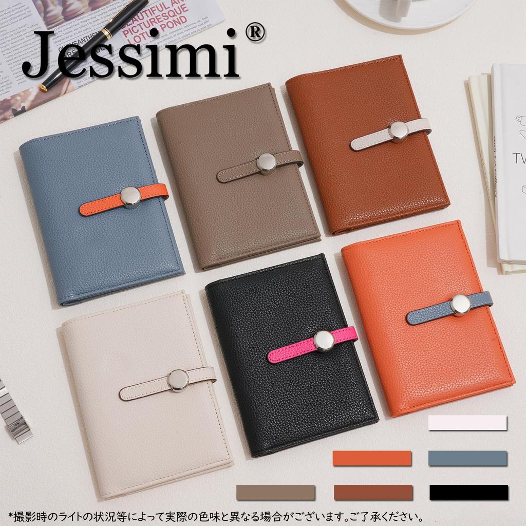 Jessimi Passport Passport Storage Card Label Premium PU Travel Gift Case, Cover, Multi-Function Pocket, Case, Wallet, Cute, Leather, Slim,