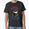 Funny Rootin Tootin Cat Classic T Shirt Made In US AUS Size S XL Vintage Washed Top For Everyday Wear Soft Homme Versatile