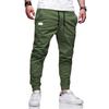 Heren effen kleur vetersluiting sport trendy broek heren casual legging