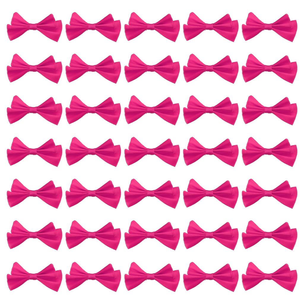 100 Pcs 2.4" Mini Bow Tie Satin Ribbon Bows Ties Twist Tie Bows Little Bowknot Embellishments for Sewing Gift Craft Wrapping