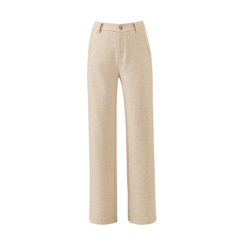 Yifei 2024 Warm Mulberry Silk & Wool Pants - Comfortable, Figure-Flattering Winter Wear