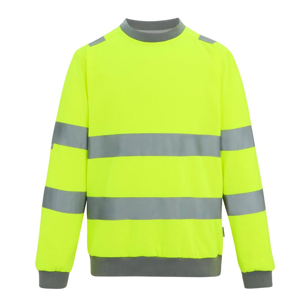 Regatta Professional Mens Pro Contract Hi-Vis Crew Neck Sweatshirt