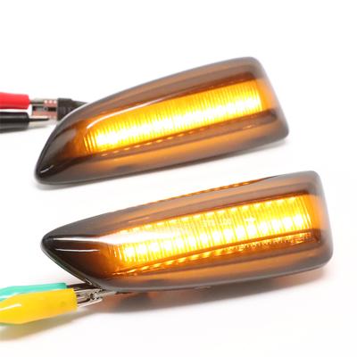 Para Opel Para Vauxhall Astra JK Crossland X Grandland Insignia B Zafira C LED Luz de seta dinâmica Marcador de para-lama lateral