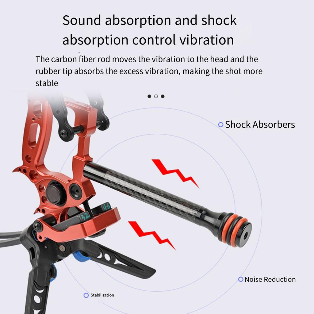 Compound Bow Stabilizer Rod Replacement Damping Rod Carbon Stabilizer Balance Rod Shootings Hunting Accessories