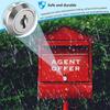 Portable Single Open Cabinet Lock Silver Easy Replacement Door Lock with 2 Keys Metal Cabinet Locker Lock Door