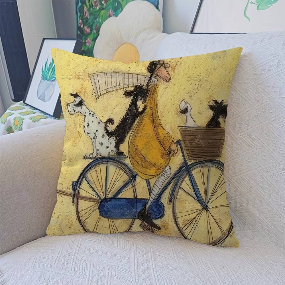 Sam Toft Art Abstract Landscape Cushion Cover Decorative Pillow Sofa Home Decor Case Pillow Cases