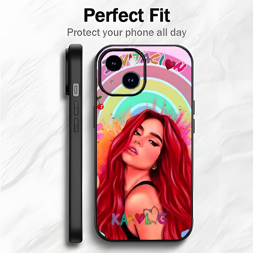 Latin Pop Singer K-Karol G Phone Case Phone Case Soft Packaging Lightweight For iPhone17 16 15 14 13ProMax