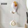 Sticky Hooks for Wall Cute Animal Hook, Flamingos/Giraffes/Swans/Elephants Shape Hanger, Self Adhesive Bathroom Towel Resin Decorative Hook Coats