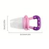 1Pc Baby Nipple Fresh Food Fruit Milk Feeding Bottles Learn Feeding Drinking Water Straw Handle Teething Pacifier