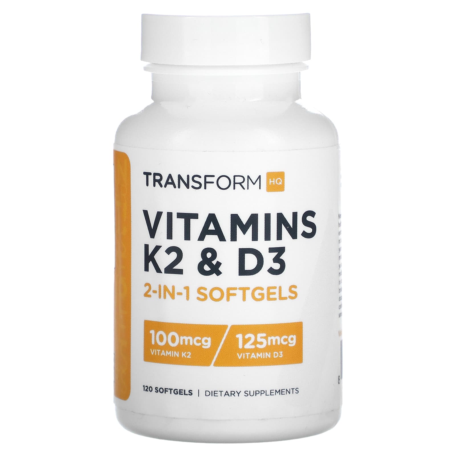 

TransformHQ, Vitamin K2 and D3, 120 softgels