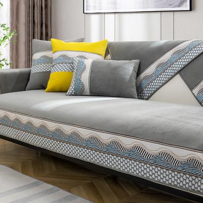 Sofakissen ist für alle Jahreszeiten geeignet. Einfacher rutschfester Leder-Sofaüberwurf, Chenille-Sitzkissen, Rückenlehnenhandtuch und Abdecktuch.