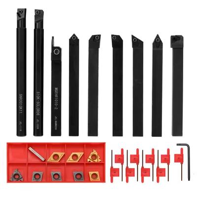 10mm 12mm 16mm Shank Lathe Turning Tool Holder Boring Bar Lathe Tool Lathe Cutter CNC Metal Turning Rod Holders and Inserts