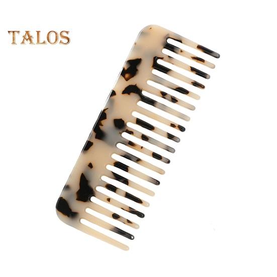 Cellulose Acetate Hair Comb Wide Teeth Anti-static Scalp Massage Pocket Comb Marbling Men Women Wet Dry Short Long Curly Hair Detangling Comb