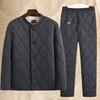 Men's Winter Thickened Cotton Jacket: Warm Inner Layer and Lamb Wool Set for Middle-Aged & Elderly