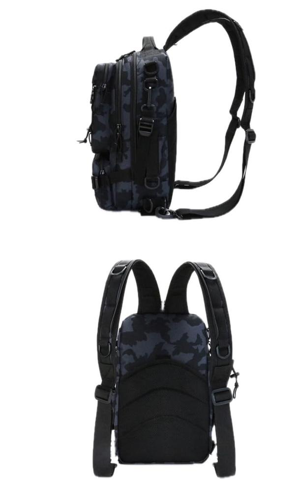 Trust Contact Fishing Backpack, Large Capacity, Waterproof Fishing Bag (Black)