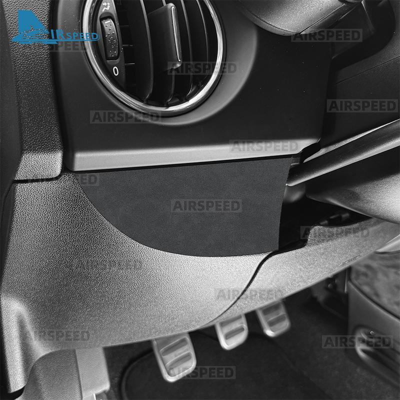 Oberes Wildleder für Abarth 595/695 2012-2024 Fiat 500 2008-2024 Aufkleber LHD RHD Auto Beifahrerbox Innenverkleidung Zubehör
