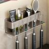 Gun Ash Toothbrush Rack, Bathroom Non-punching Mouthwash Cup, Tooth Cup, Wall-mounted Storage Rack, Electric Toothbrush Rack
