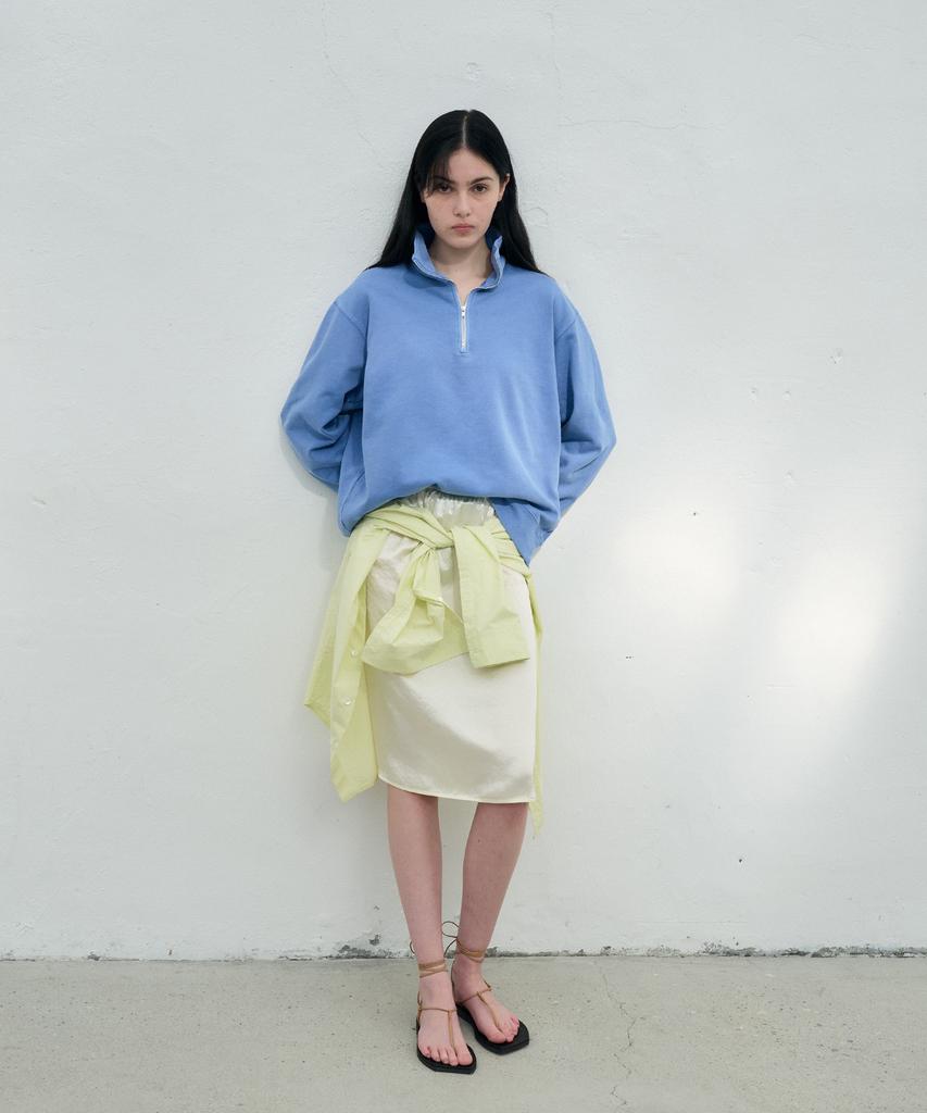 Jeonggamseutyudio Gloss Banding Skirt_3 Color