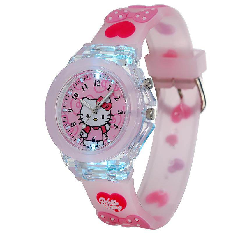 Silicone Cartoon Watch Student Party Girl Quartz Children'S Watch Luminous Luminous Decoration Supply