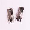Simple Designs Metal Hair Clip with Double Grip Snap Barrettes for Women Hair Secure Hold and Electroplated Color